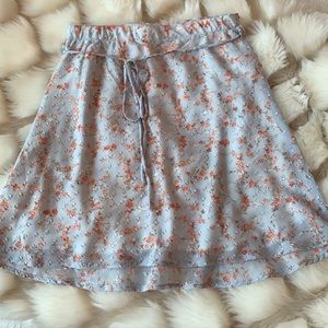 floral skirt
